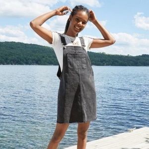 Black Overalls Dress